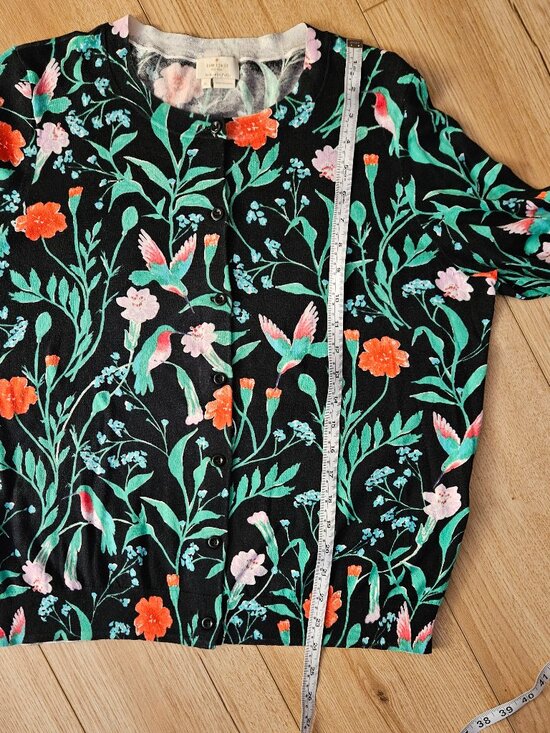 Kate Spade Cardigan Jardin Print XL - Picture 5 of 8